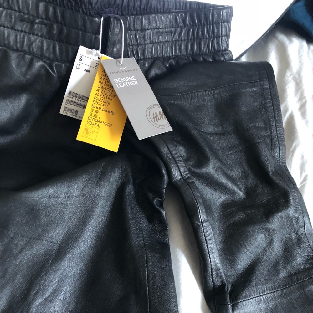 H&M Genuine Leather Pants